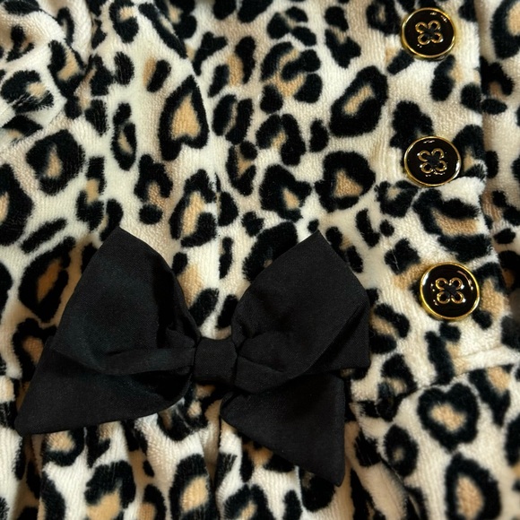 Hartstrings Baby Girl Velour Animal Print Jacket, Size 6-9 Months - Picture 5 of 11